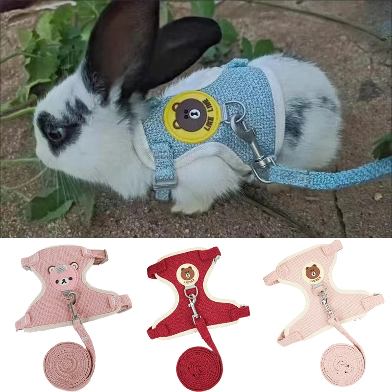 Coleira e Guia para Gatos e Coelhos com Estampa de Desenho Animado - Imagem 4