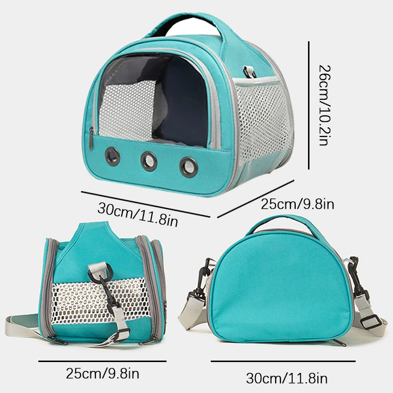 Mochila de Transporte para Pets Dobrável com Janela Bolha Transparente - Imagem 4