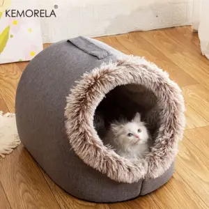 cama toca para gatos autoaquecida