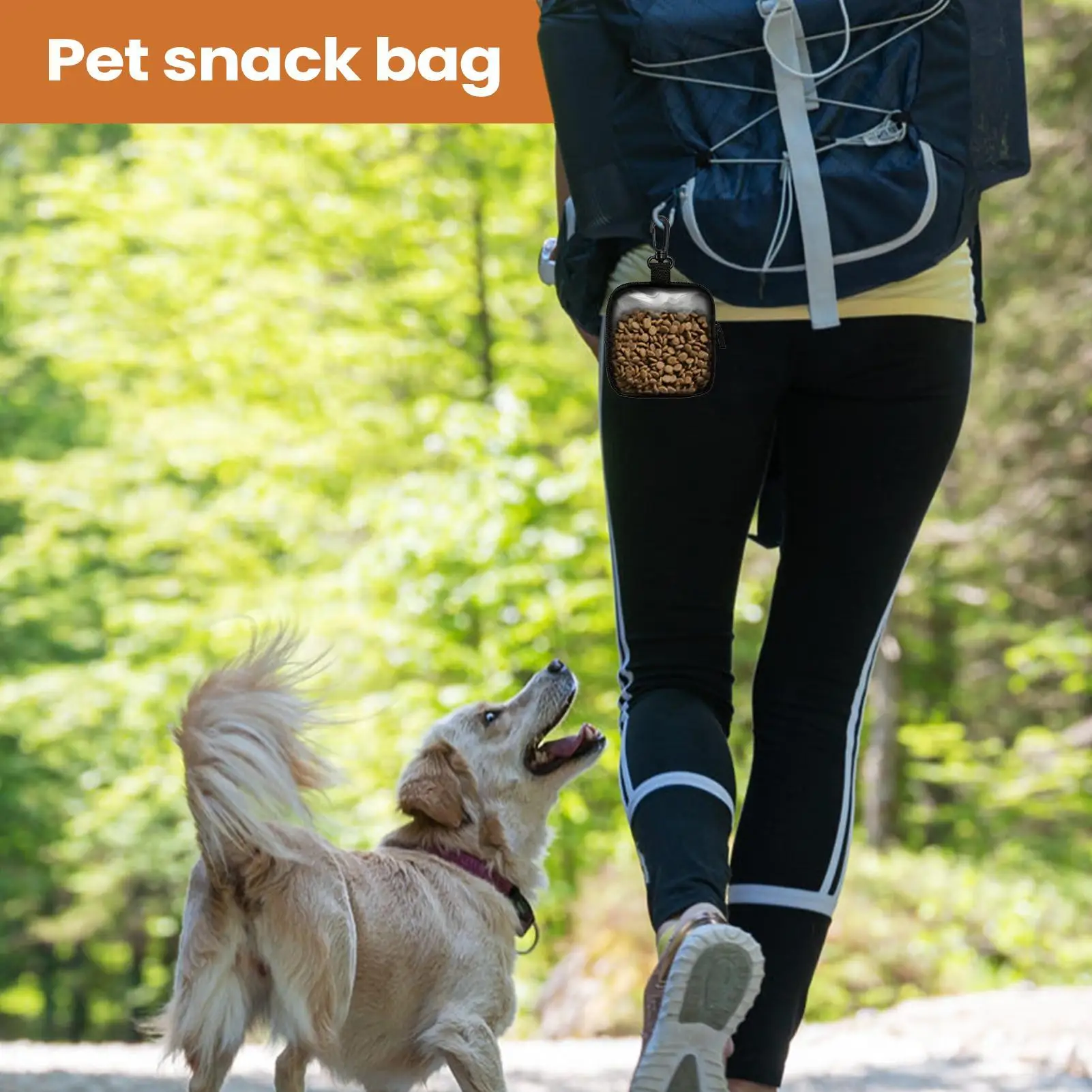 Bolsa de Petiscos para Cães com Mosquetão para Passeio - Imagem 5