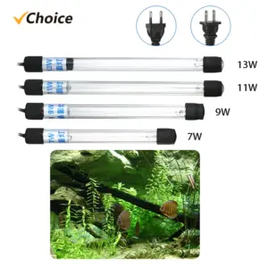 lâmpada UV submersível para aquário
