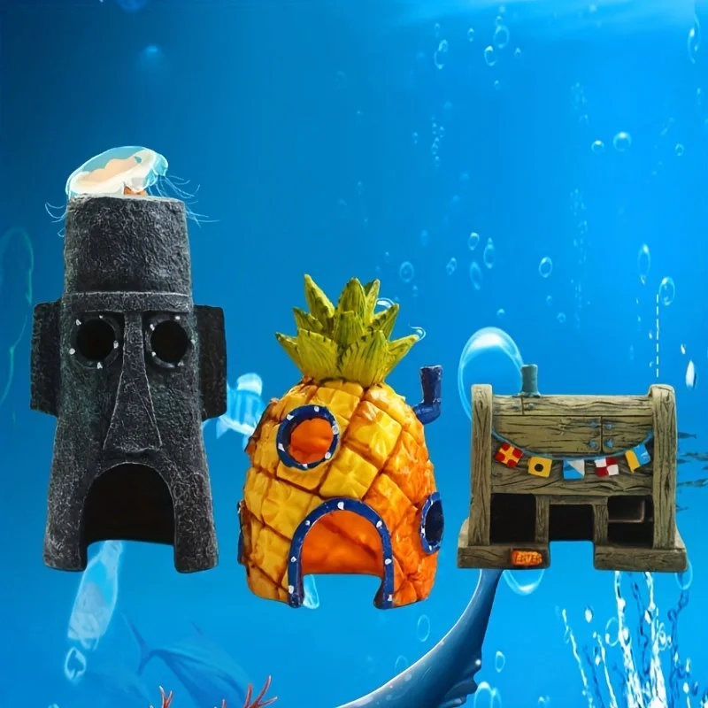 Ornamento para Aquário Abrigo Interno para Peixes e Camarões - Imagem 3
