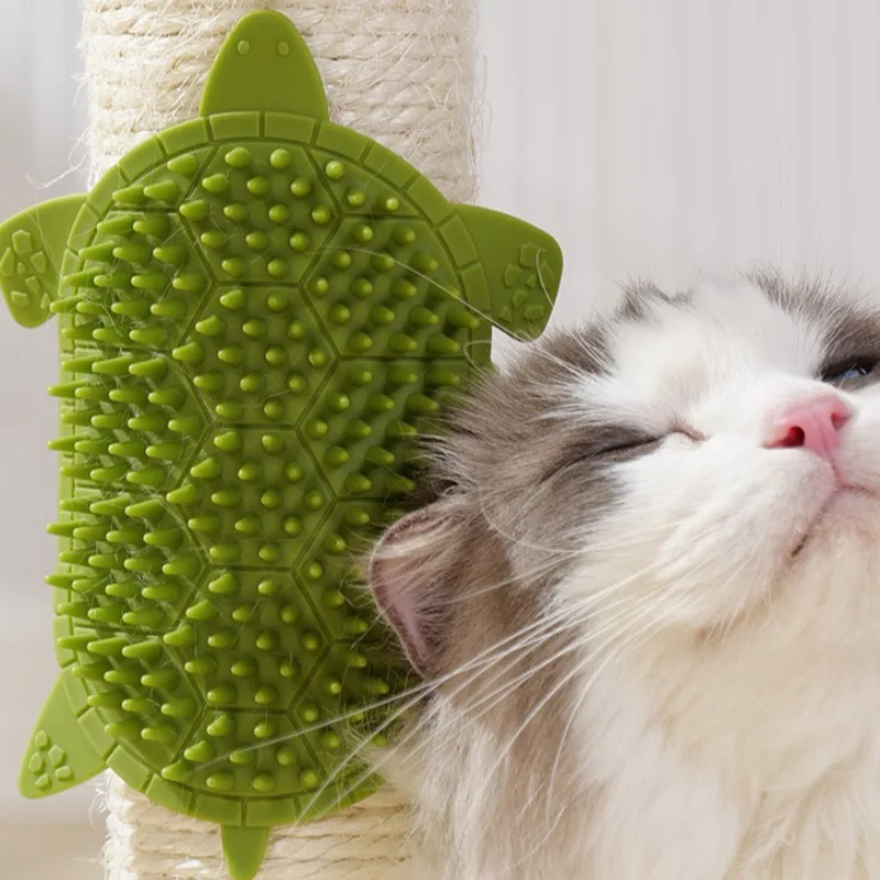 Escova de Canto para Gatos com Massagem e Remoção de Pelos - Imagem 6