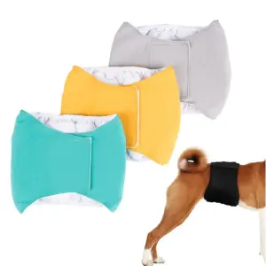 faixa de barriga lavável para cães machos