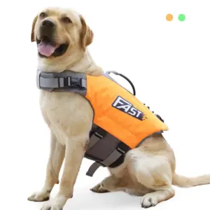 colete salva-vidas ajustável para cães