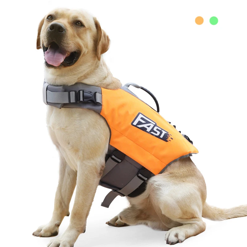 colete salva-vidas ajustável para cães