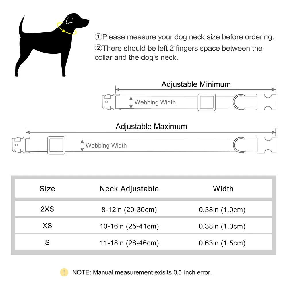Coleira de Nylon para Cães com Laço e Gravação Gratuita - Imagem 6