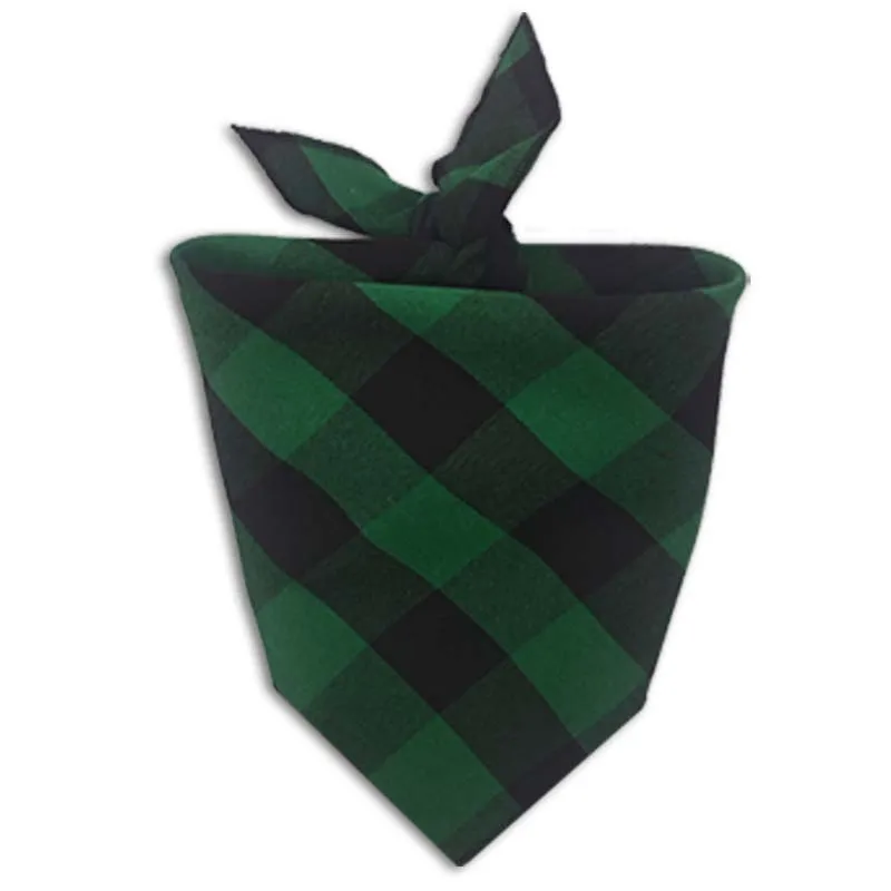 Bandana para Cães e Gatos de Tecido Xadrez com Identificação Personalizável - Image 6