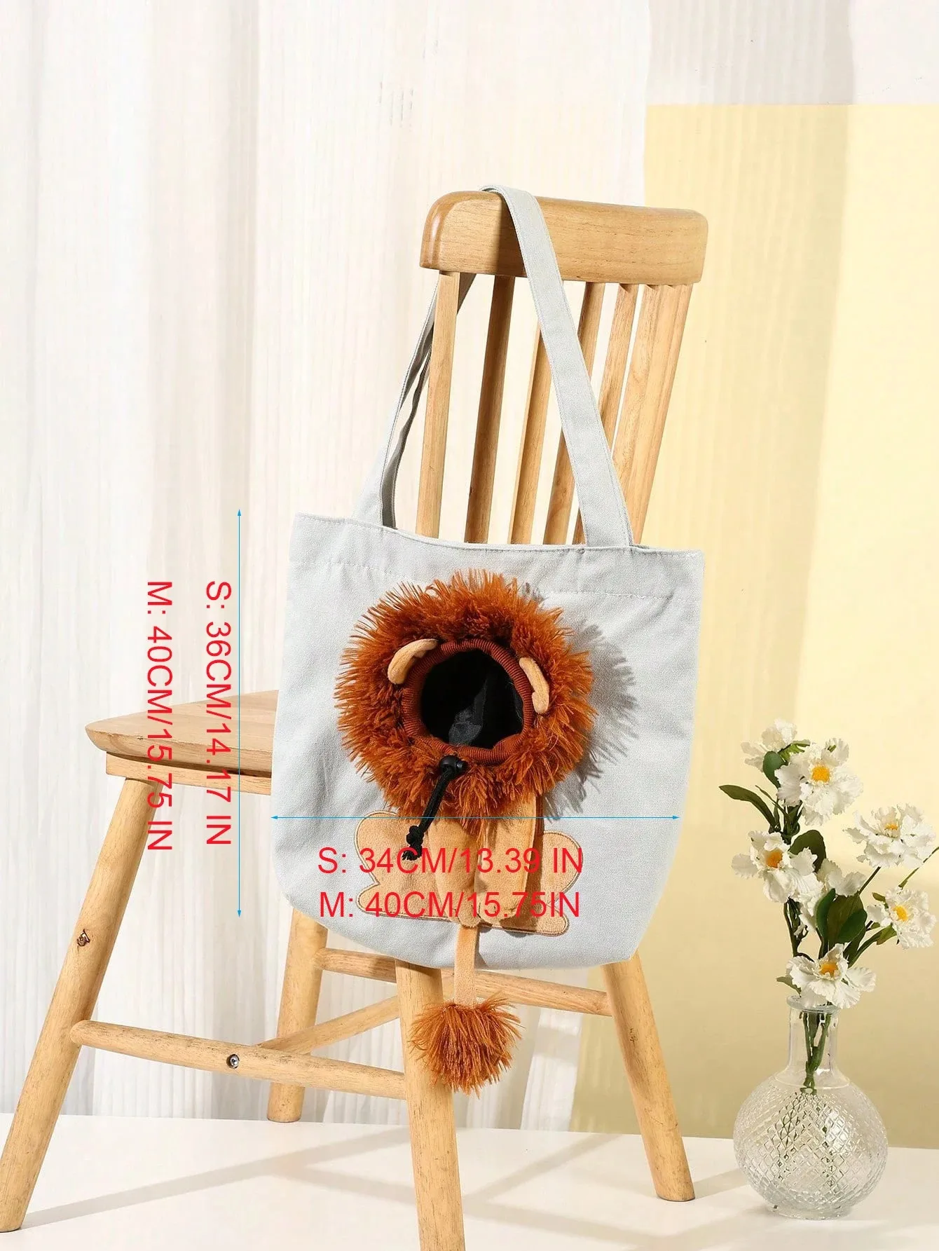 Bolsa de Transporte para Cães e Gatos Portátil com Zíperes de Segurança - Image 6