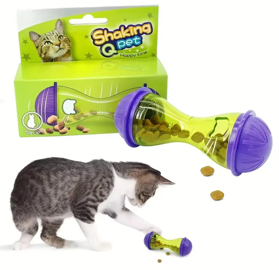 brinquedo dispensador de ração para gatos