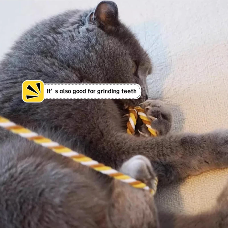 Varinha para Gatos com Corda de Algodão e Sino para Brincar - Imagem 4