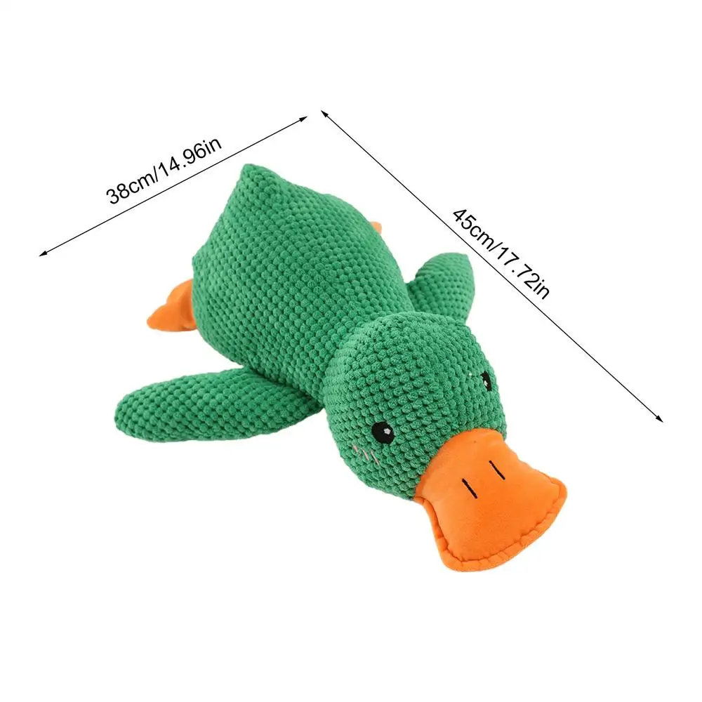 Brinquedo de Pelúcia para Cães Grande 45cm Pato Barulhento - Imagem 2