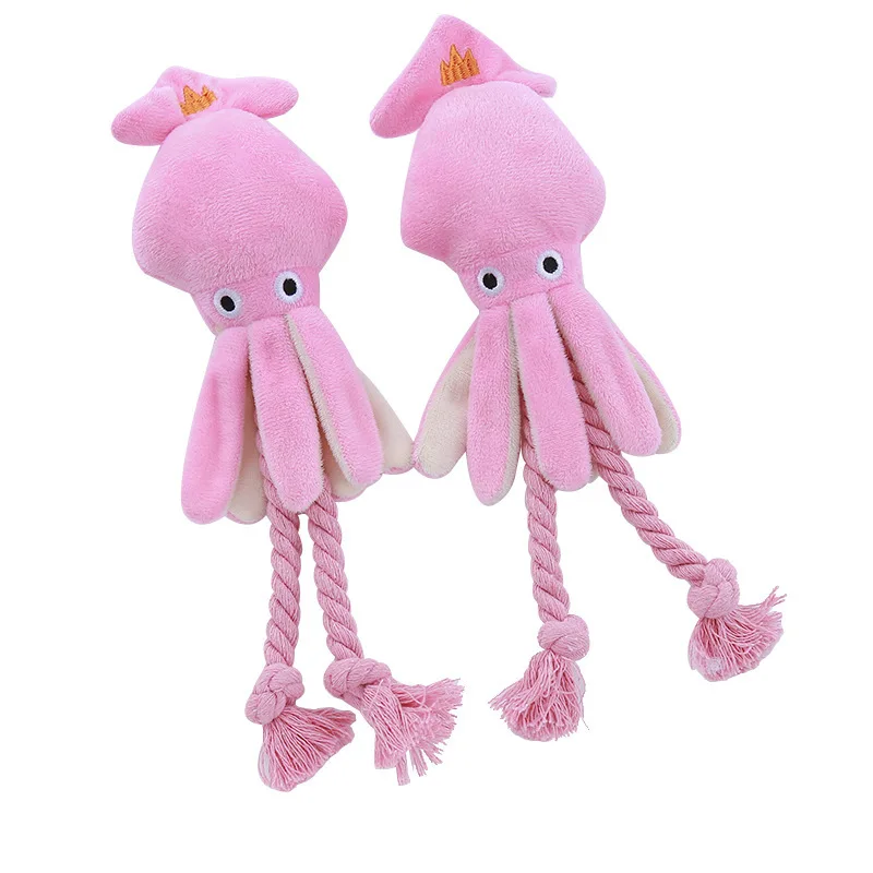 Brinquedo de Pelúcia Polvo para Cães Pequenos com Squeaker - Imagem 5
