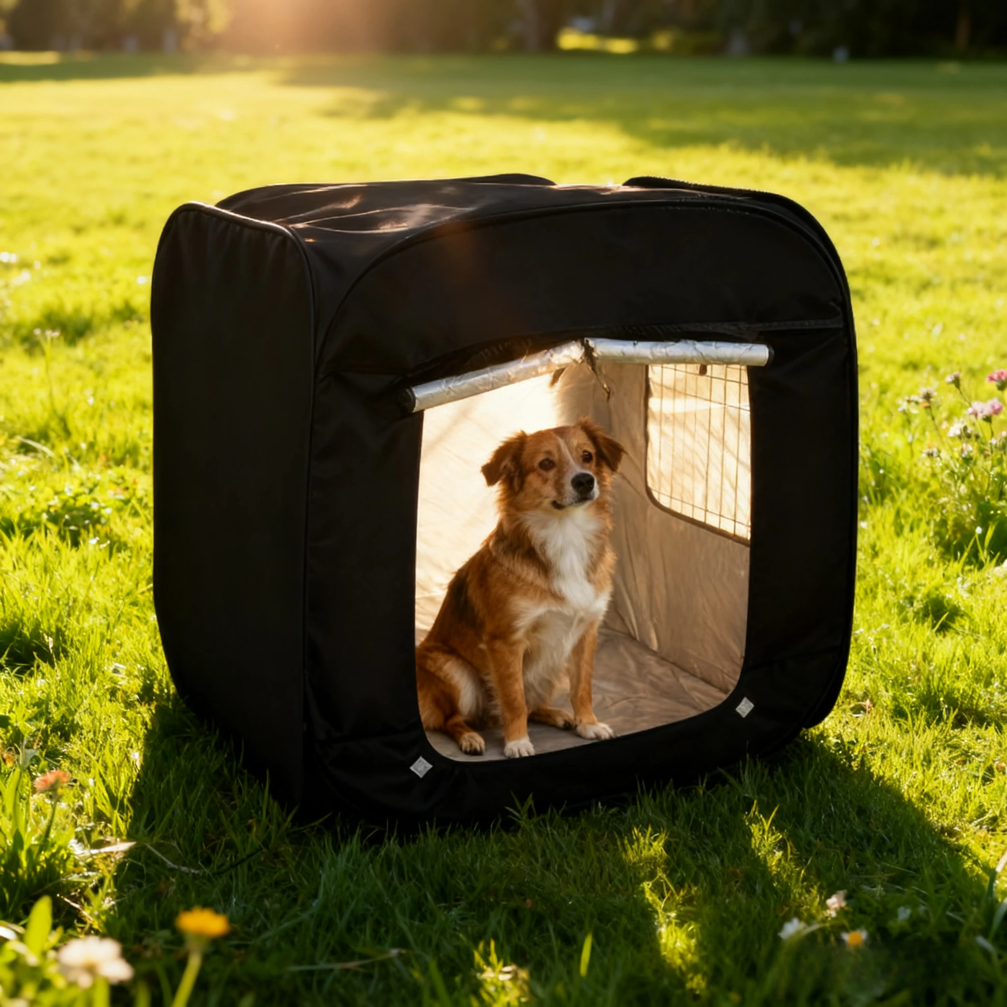Tenda para Pets Dobrável 98x98x100 cm para Cães e Gatos Grande - Imagem 6