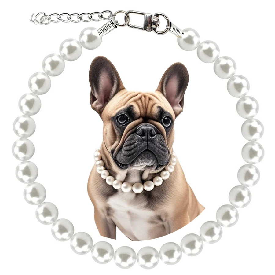 coleira de pérolas para cães