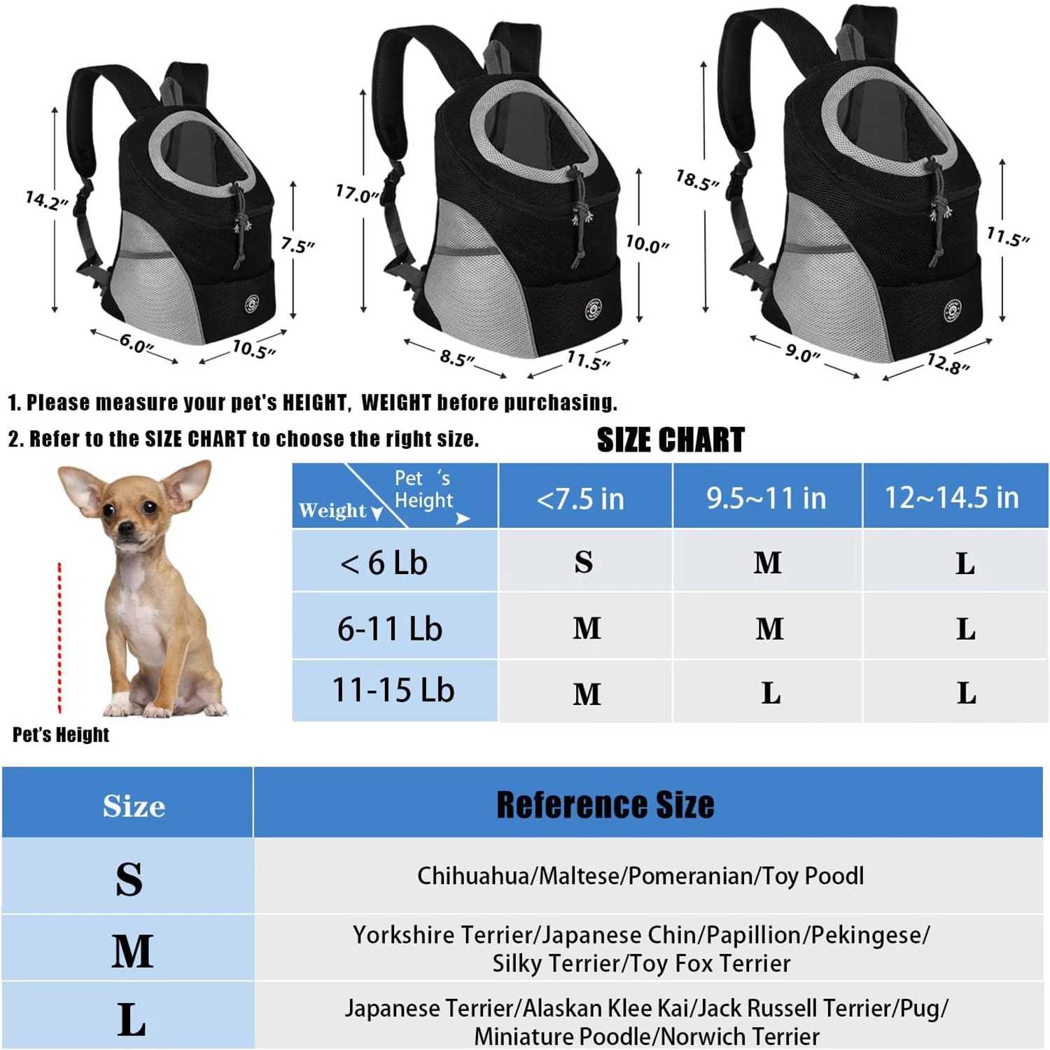 Mochila para Cães e Gatos Pequenos com Malha Respirável - Imagem 2