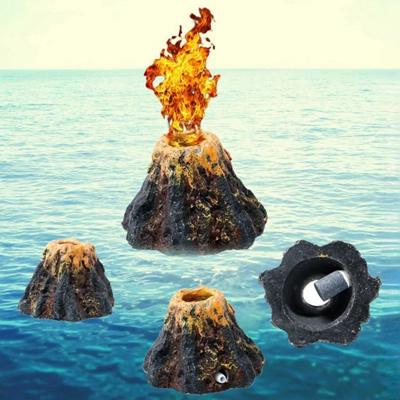 Vulcão para Aquário com Bomba de Aeração e Tubo de Oxigenação - Imagem 3