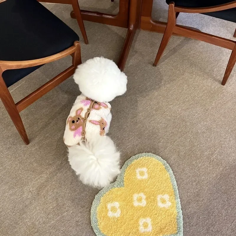 Casaco de Lã para Cães Pequenos e Médios Branco - Image 6
