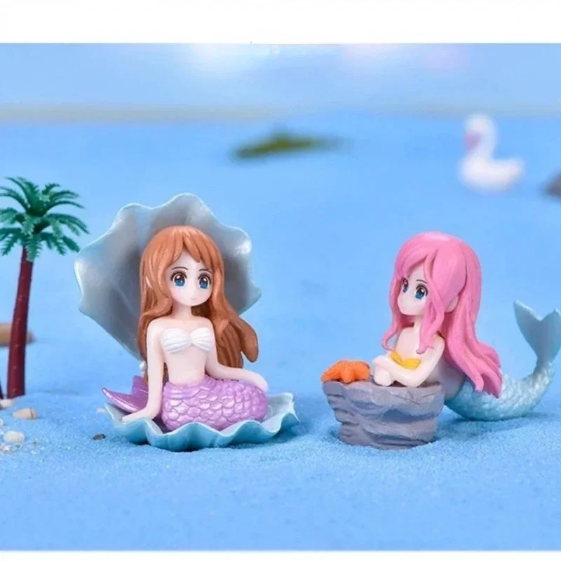Decoração de Aquário Sereia Colorida PVC que Afunda na Água - Imagem 2