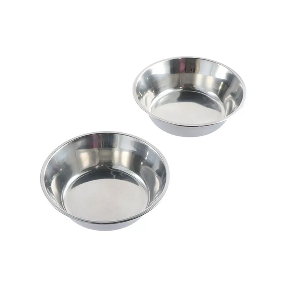 Comedouro para Cães e Gatos em Aço Inoxidável Prateado Liso - Imagem 4