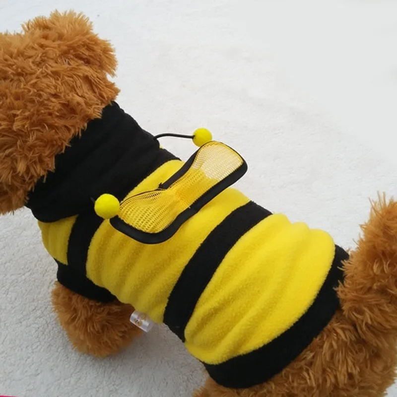 Moletom Abelha para Cães e Gatos de Algodão com Capuz - Imagem 4