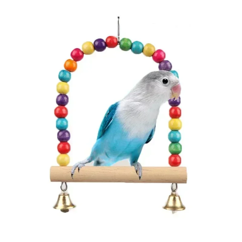 Balanço de Madeira para Pássaros e Hamsters 12x15 cm para Gaiola - Imagem 2