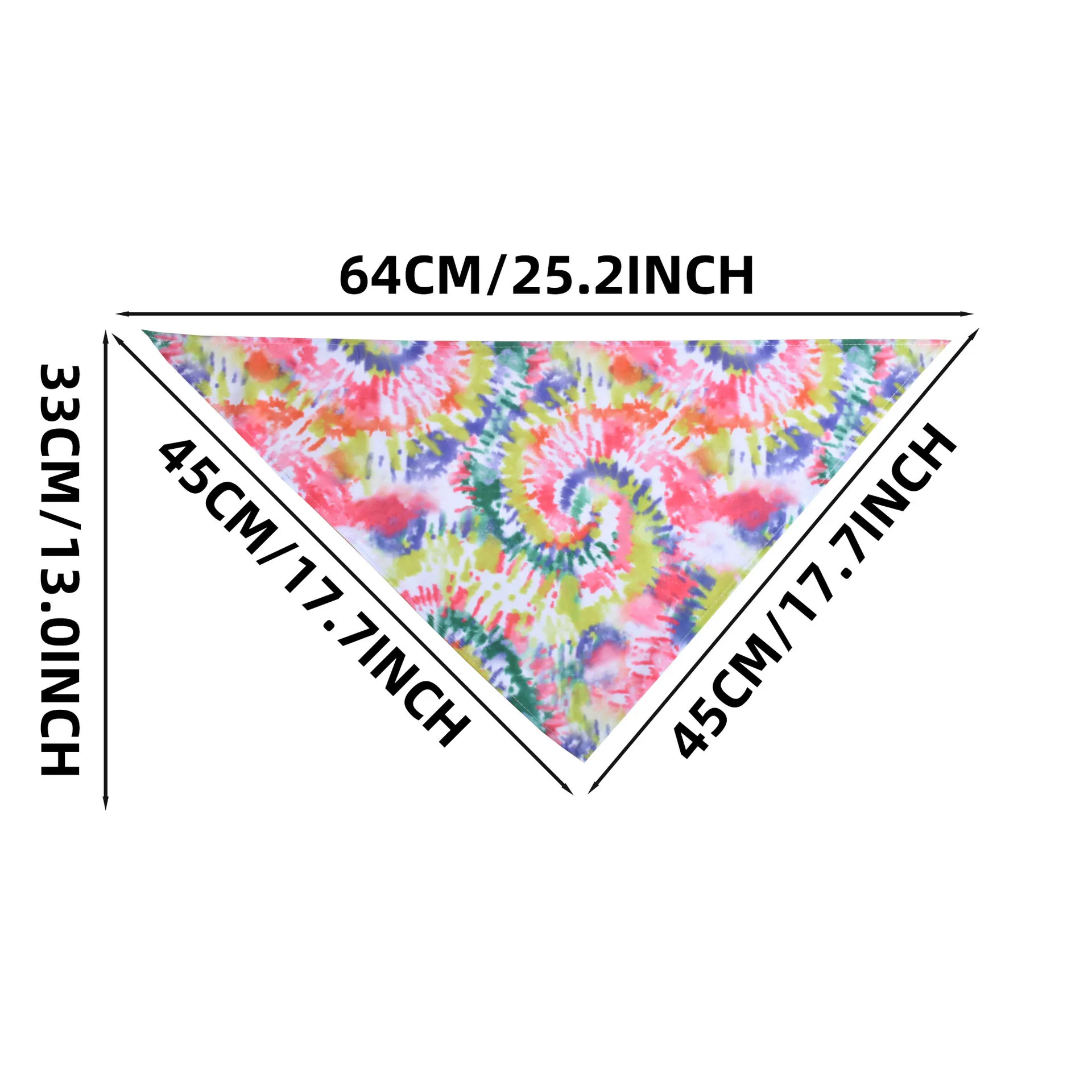 Bandanas para Cães Tie Dye Triangulares Laváveis 50 Unidades - Image 6