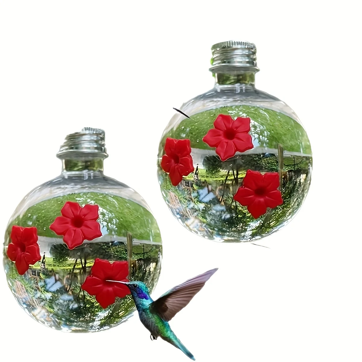 Fonte de Água para Beija-flor Redonda com 3 Furos - Imagem 3