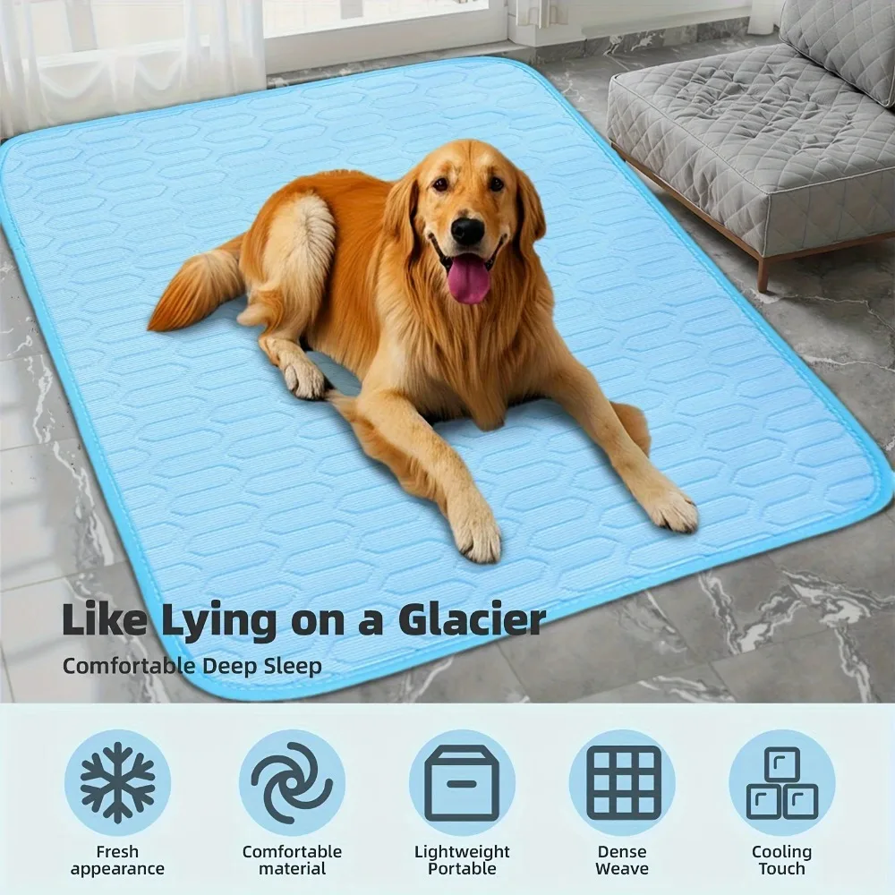 Tapete Refrescante Ice-Cool para Pets com Tecido Absorvente de Suor - Image 2
