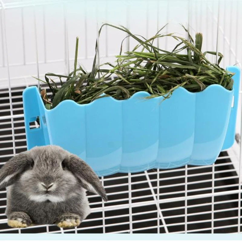 Comedouro de Feno para Coelhos e Roedores Plástico 25 cm com Fixação na Gaiola - Image 2
