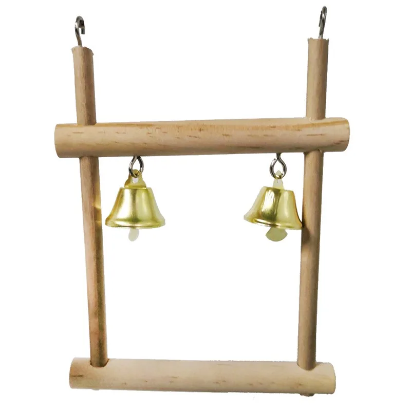 Brinquedos de Madeira para Pássaros Kit com 8 Peças para Gaiola - Imagem 6