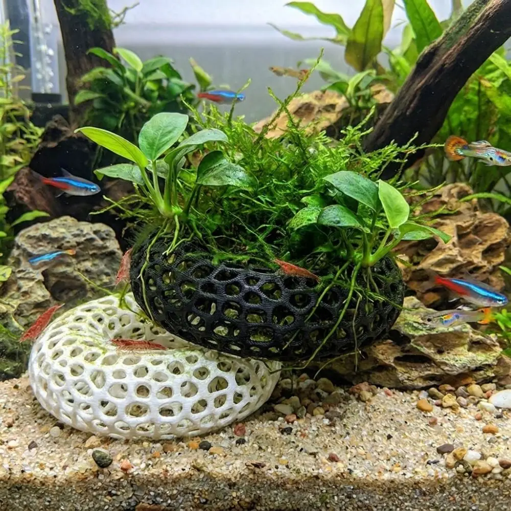 Caverna para Peixes e Camarões de Plástico 10x10x3 cm para Aquário - Imagem 4