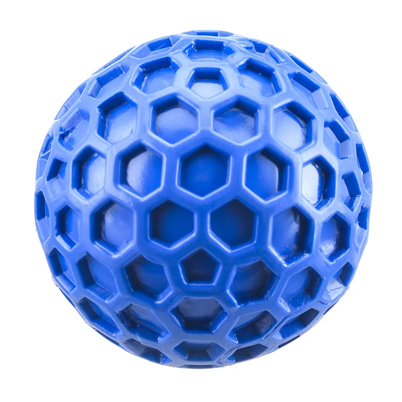 Brinquedo para Cães de Borracha Natural com Sabor Carne e Design Hexagonal - Imagem 6