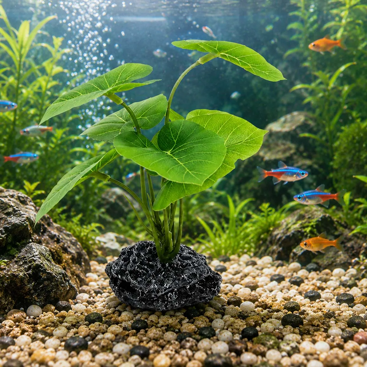 Planta Artificial para Aquário e Terrário de Répteis Realista - Imagem 4