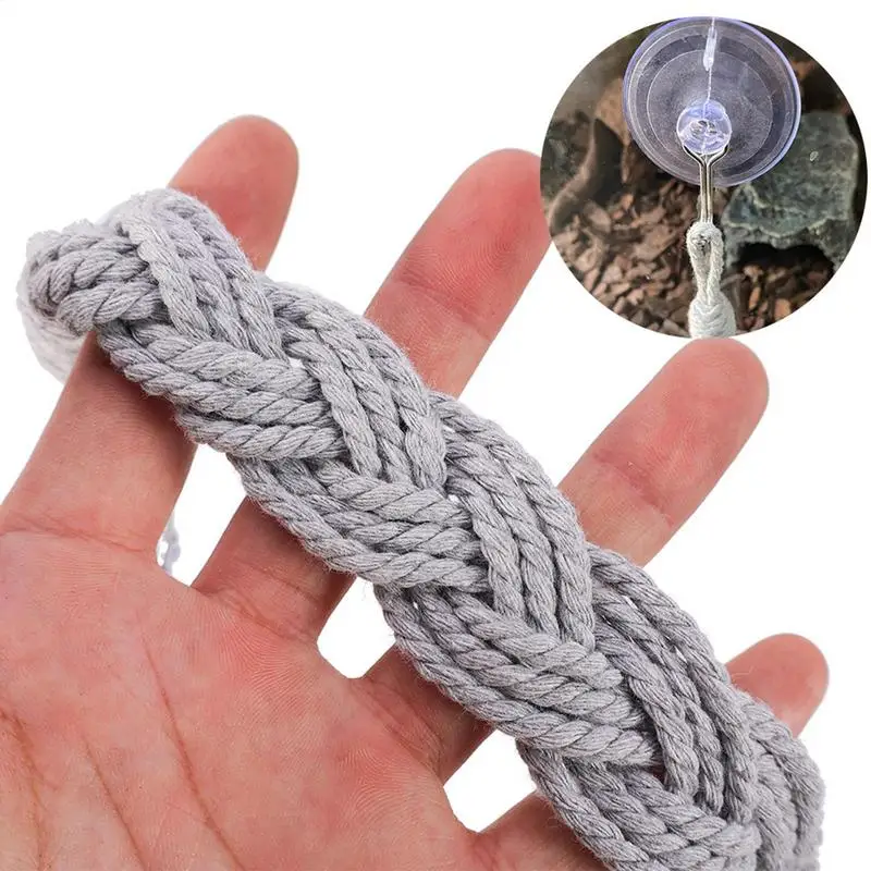 Escada de Juta para Répteis com 2 Ventosas para Fixação Firme - Imagem 5