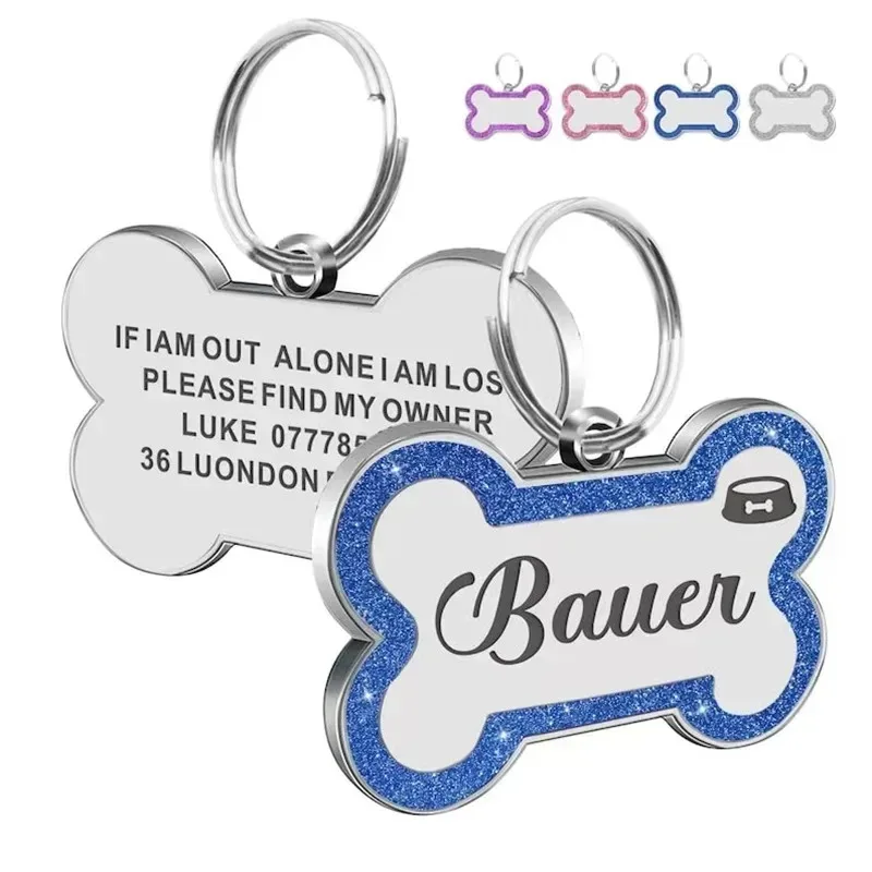 Etiqueta de Identificação para Cães e Gatos de Liga de Zinco Personalizável - Imagem 3