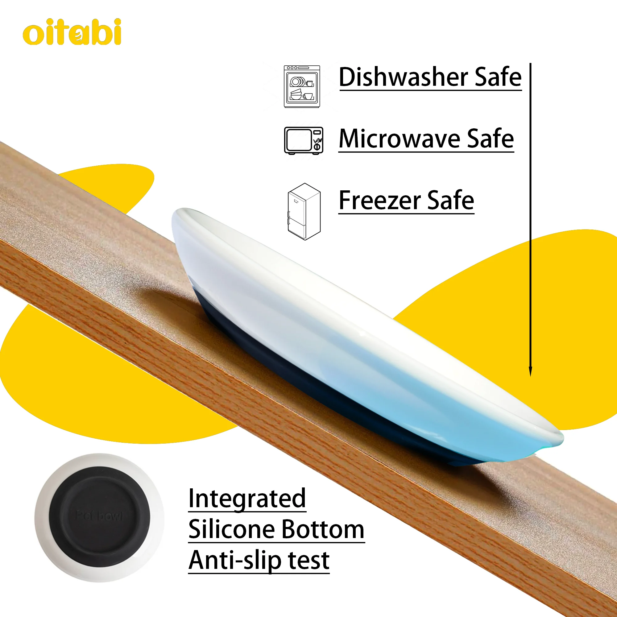 Oitabi Tigelas de Cerâmica para Gatos com Base Antiderrapante - Imagem 6