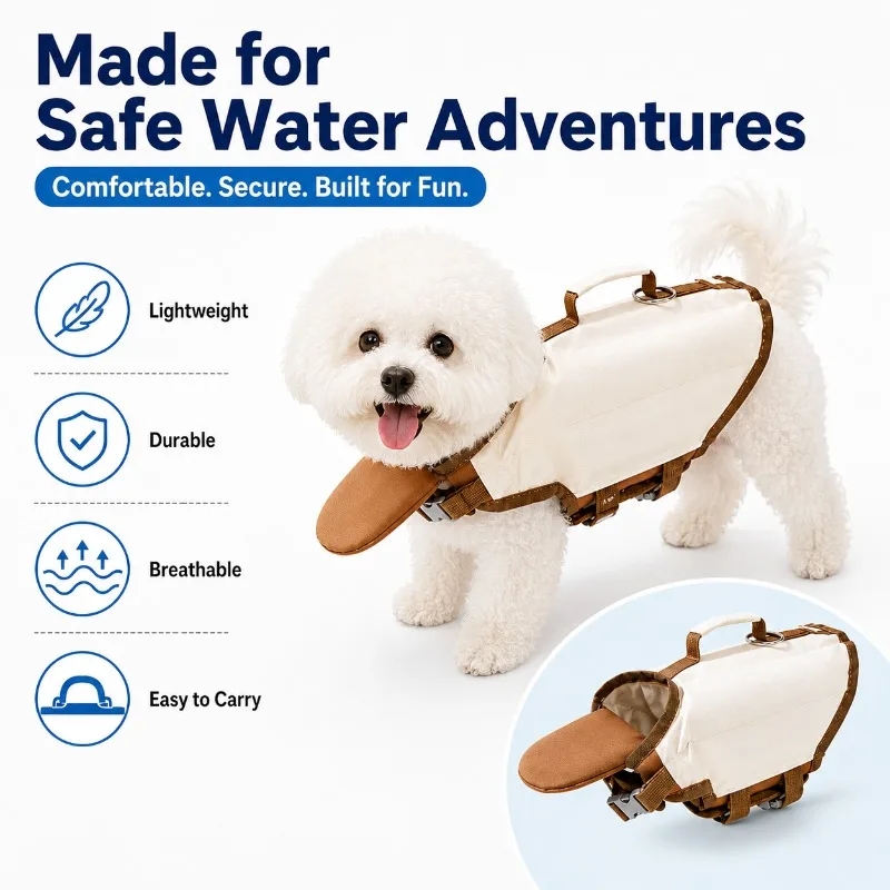 Colete Salva-Vidas para Cães com Alça de Resgate Ajustável - Image 3