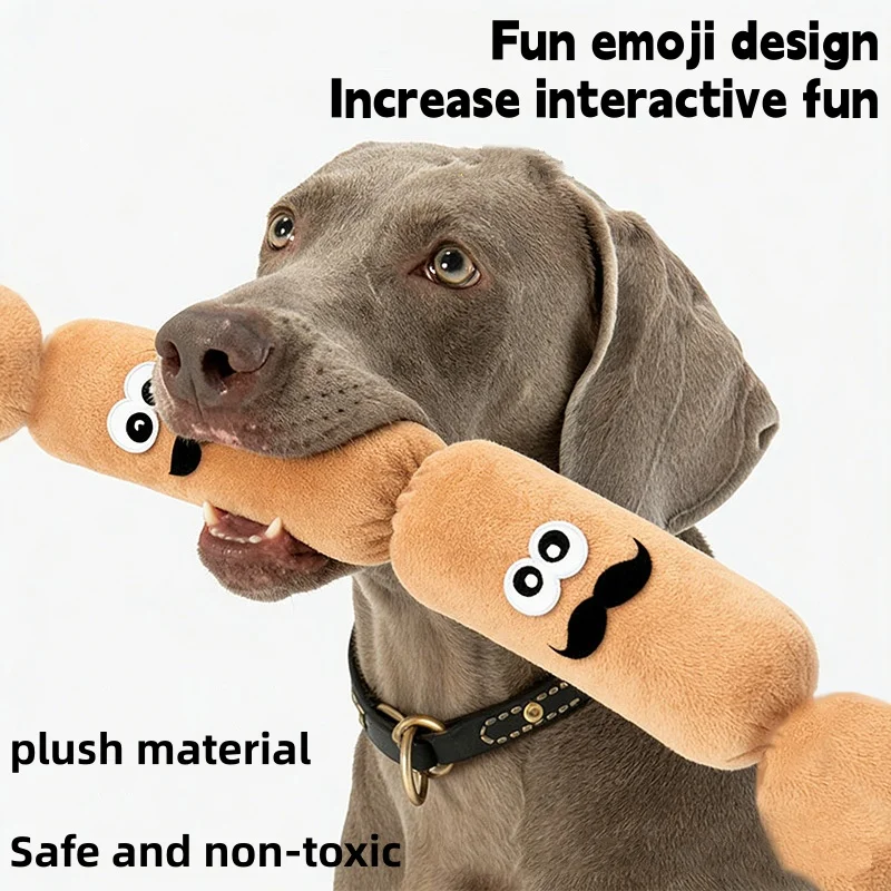Brinquedo de Pelúcia para Cães Salsicha com Apito e Som - Imagem 5