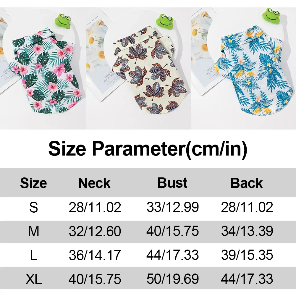 Camisa Pet Estampa Havaiana para Cães Pequenos e Médios - Image 5