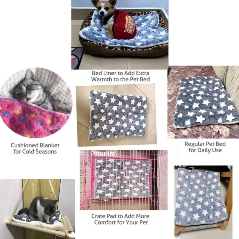 Tapete de Flanela para Cães e Gatos Grosso 97x68cm - Imagem 4