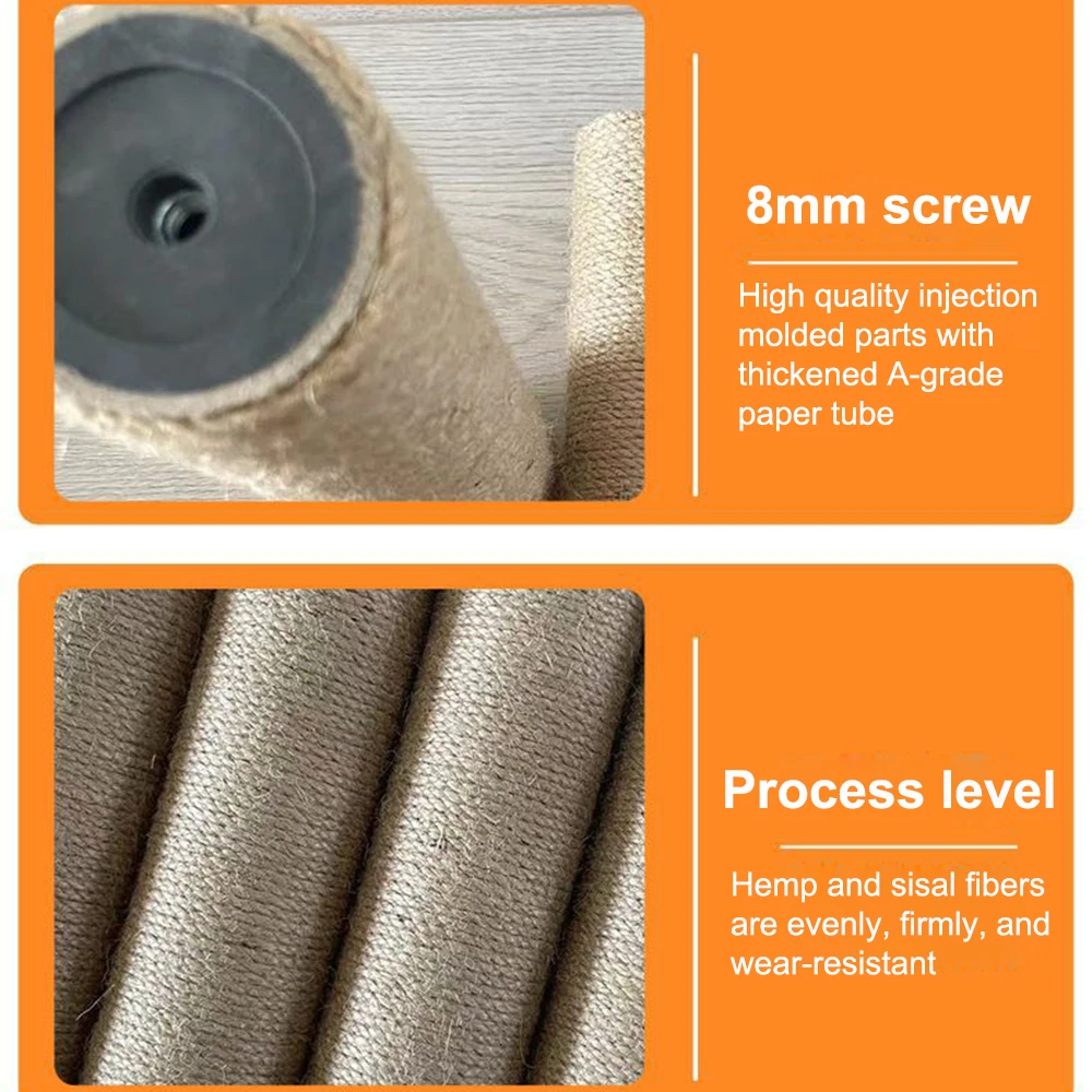 Poste Arranhador para Gatos DIY com Corda de Sisal - Imagem 4