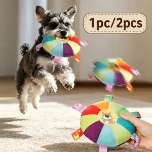 disco voador de pelúcia para cães pequenos