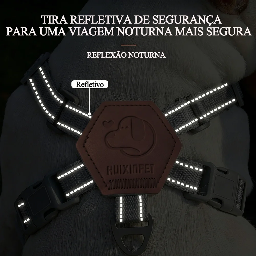 Colete Peitoral para Cães e Gatos Pequenos com Guia Ajustável - Imagem 4