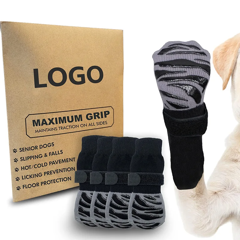 Meias Antiderrapantes para Cães Pequenos 4 Peças com Alças - Image 6