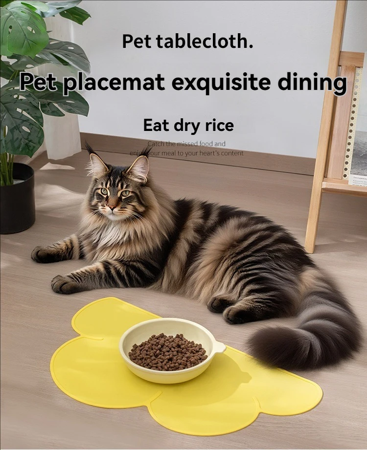 Tapete de Silicone para Alimentação de Cães e Gatos Antiderrapante - Imagem 6