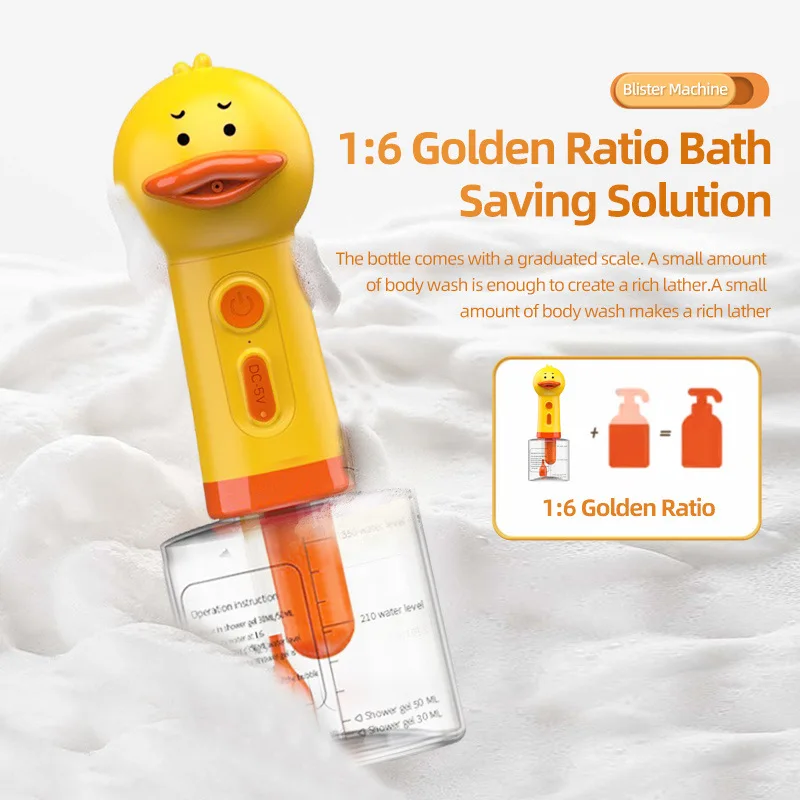 Dispensador de Espuma para Pets Recarregável USB para Banho - Imagem 5