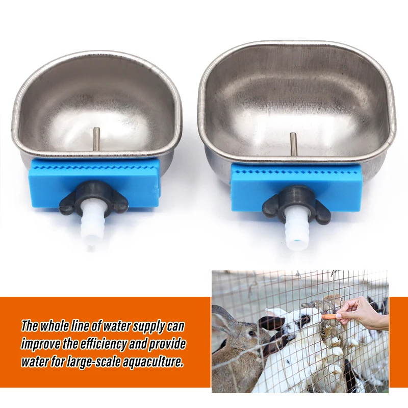 Bebedouro Automático para Coelho de Aço Inoxidável com Fixação - Imagem 6