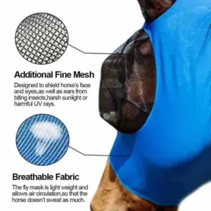 máscara facial para cavalo