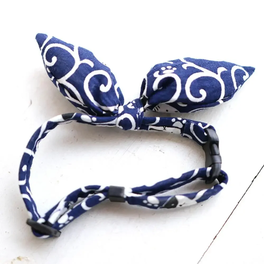 Bandana para Cães e Gatos de Algodão Ajustável Estilo Japonês - Imagem 4